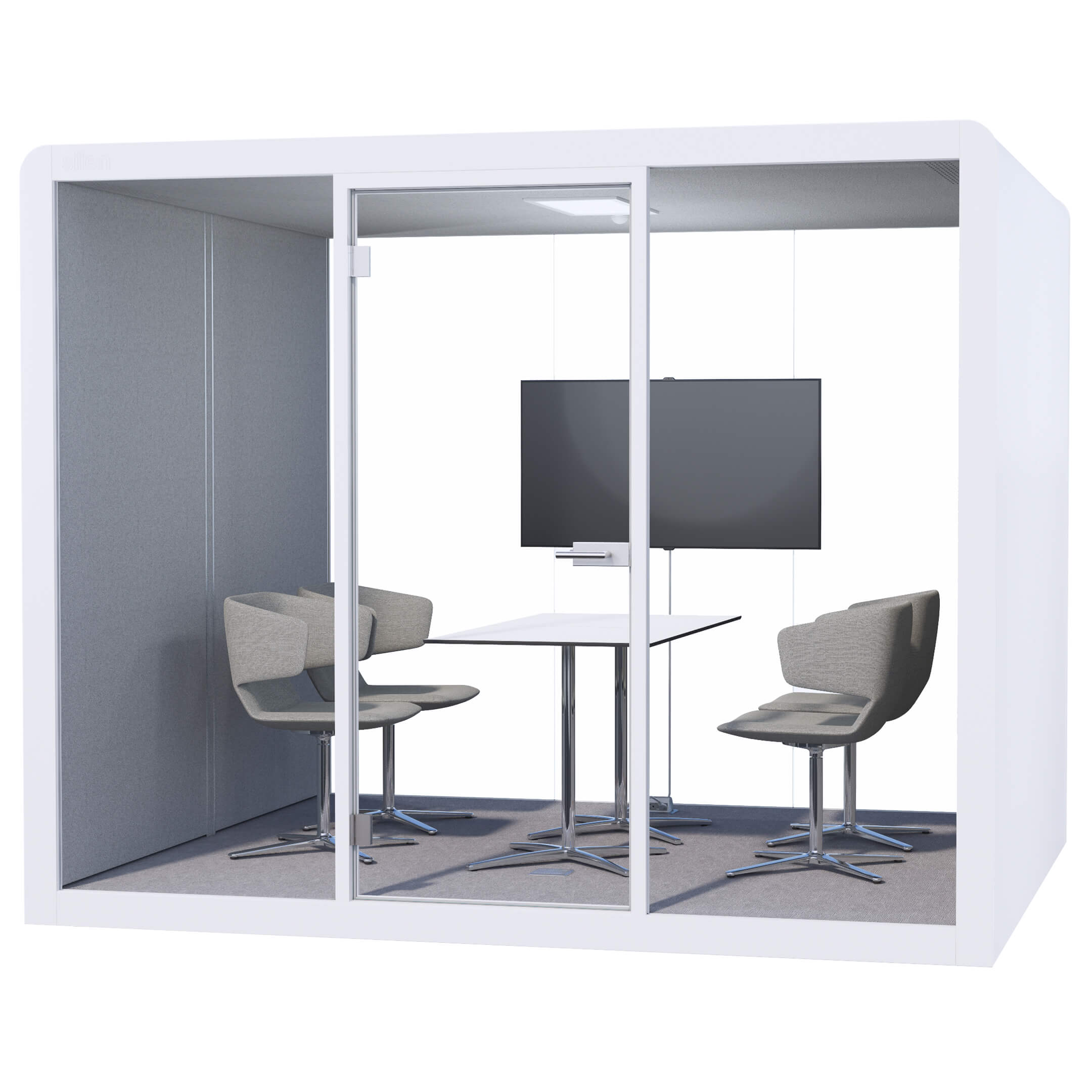 LIGHT GREY SPACE MAX - VIDEO CONFERENCING SETUP